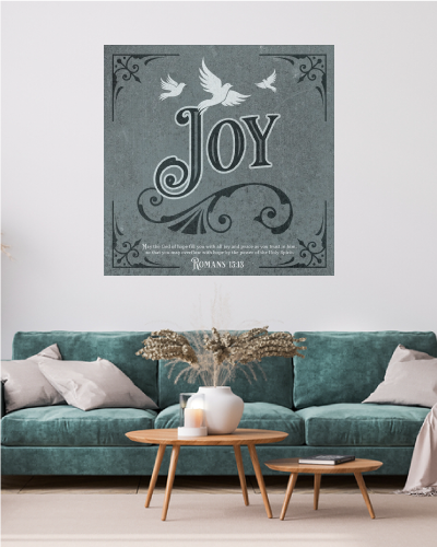 Christian Wall Decor - Joy - Canvas Sign