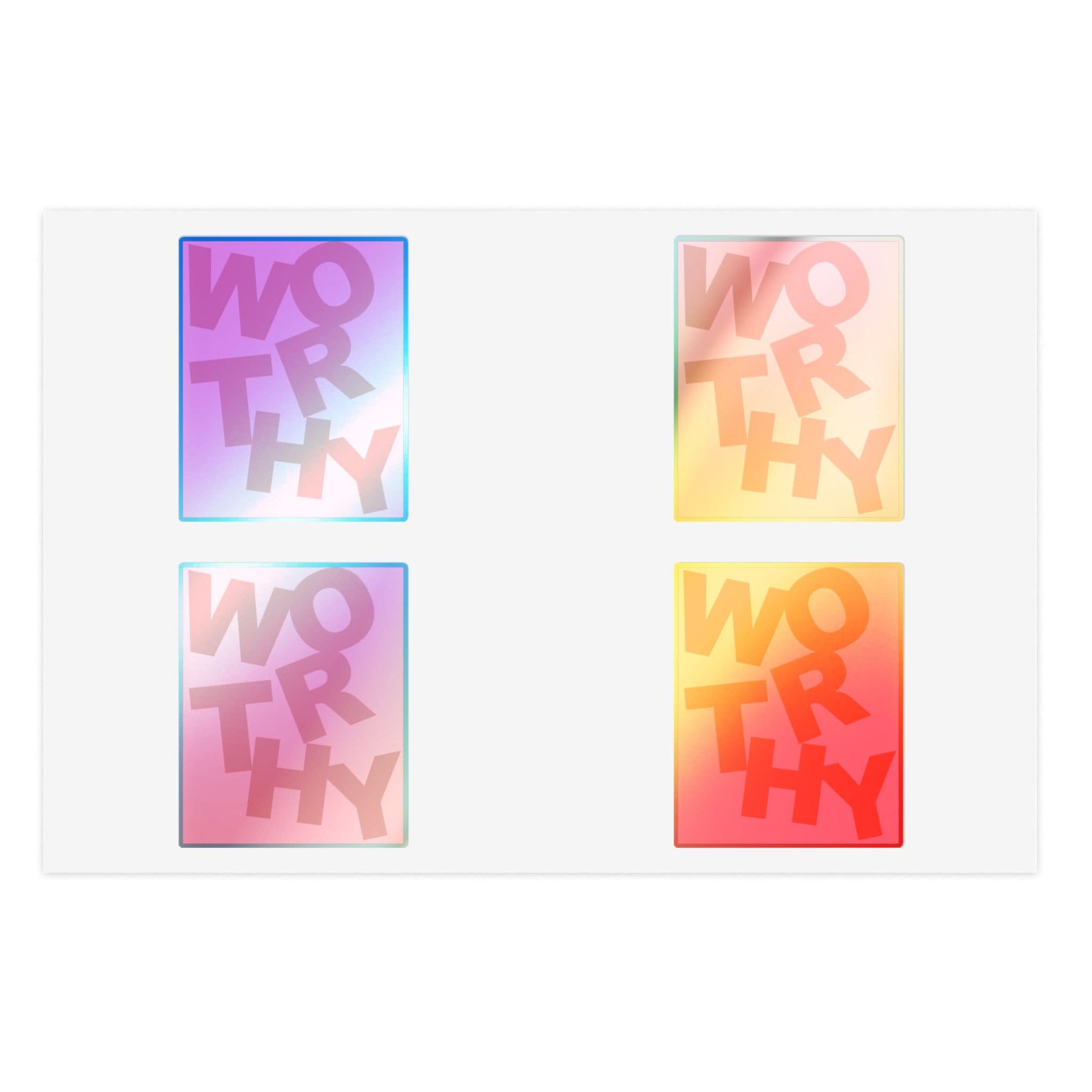 Worthy, Red - Sticker Sheet